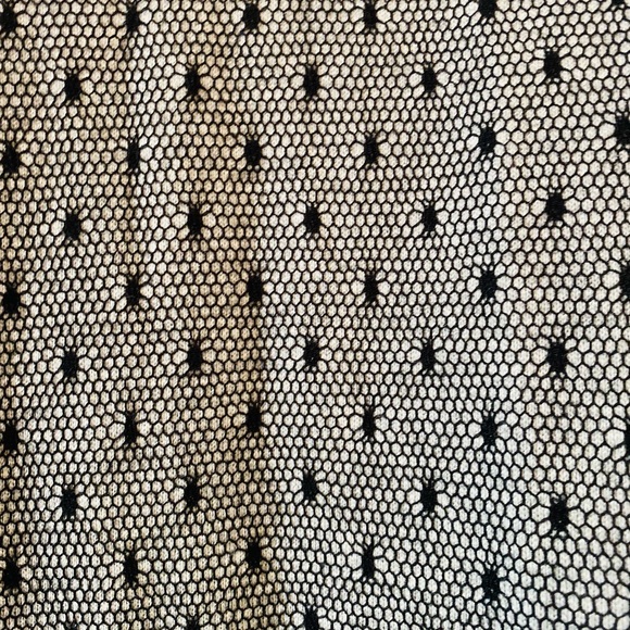 Red Valentino Mesh Dress Lace Sweatshirt Dress Midi Demure Winter Dress Small - Picture 10 of 14